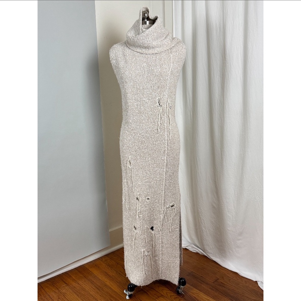 Acne Studios Distressed Ribbed Knit Dress - Picture 12 of 16